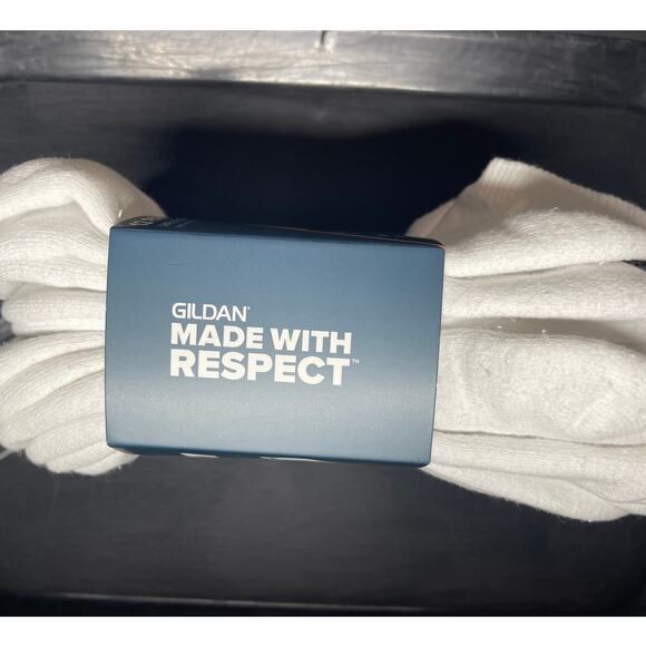 Gildan Mens White No Show Socks 12 Pack NEW Breathable Cotton Arch Support - Picture 5 of 8